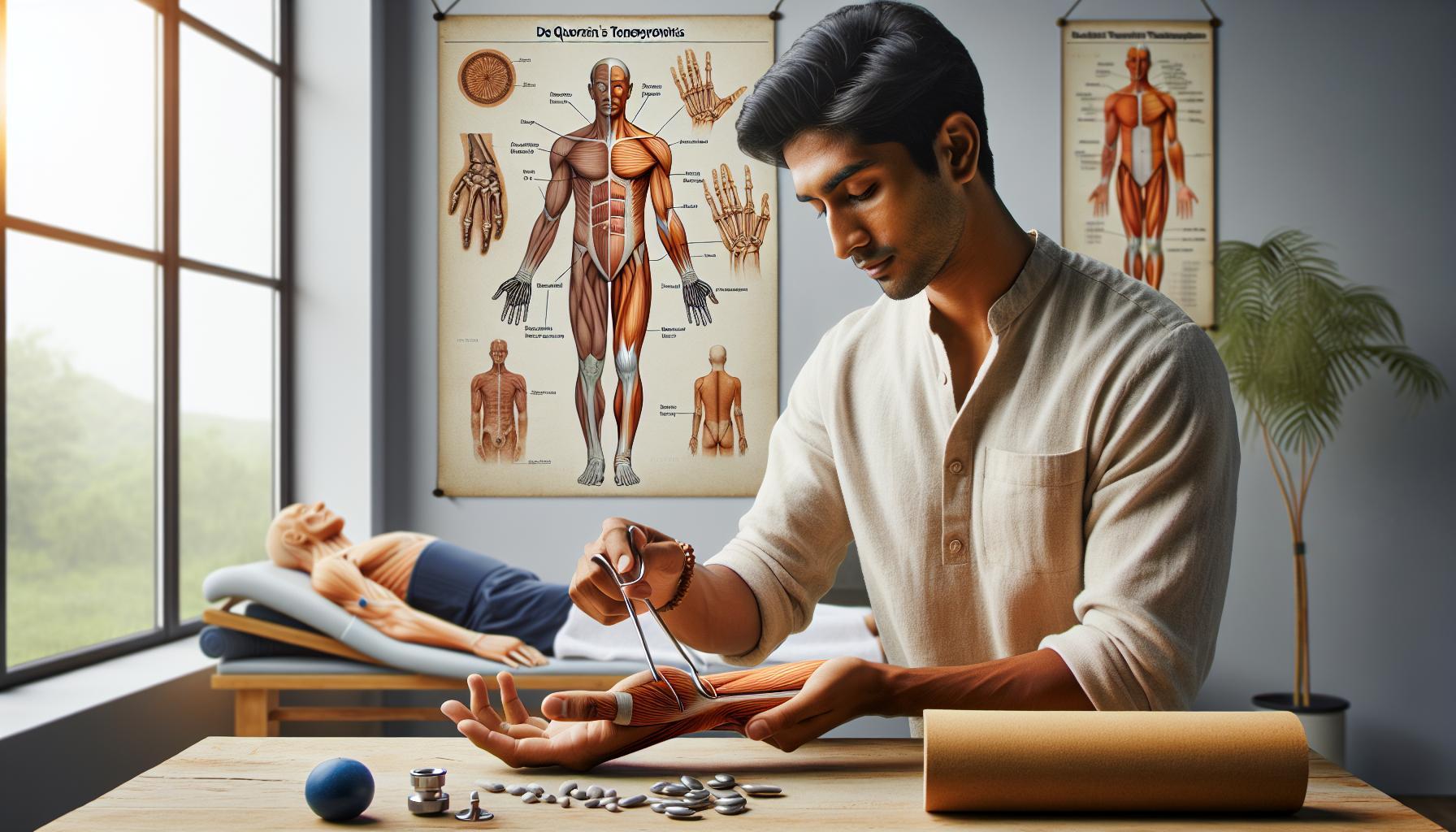 Tendinitis de Quervain: causas y solución con fisioterapia. 10 Tendinitis de Quervain: causas y solución con fisioterapia.